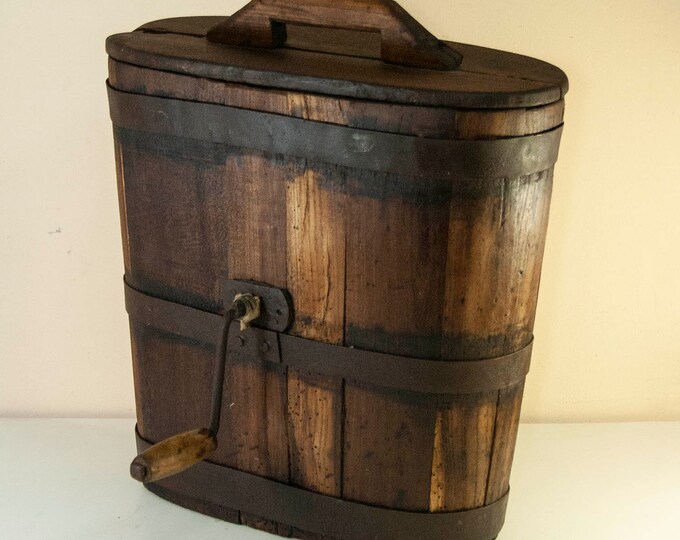 Rustic Hand Crank Butter Churn Primitive Butter Churn Old Etsy UK