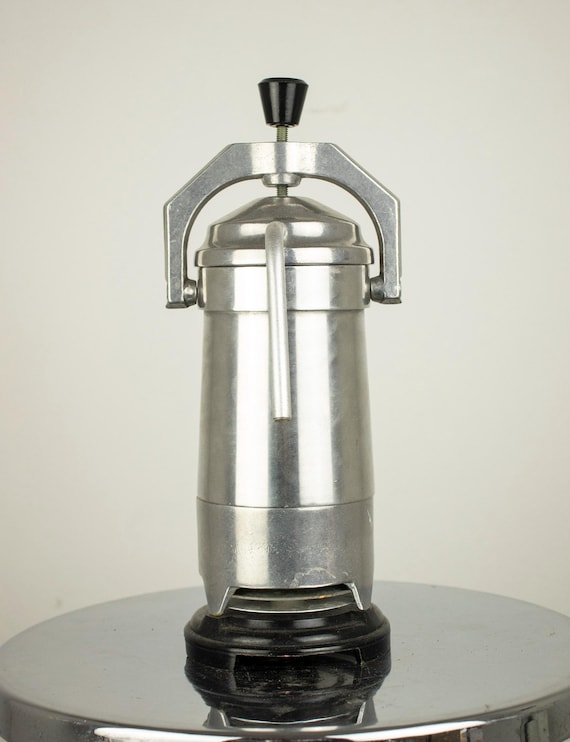 Vintage Hungarian Electric Coffee Maker, Aluminum Espresso Machine