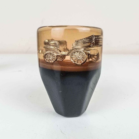 Vintage USSR Gear Knob, Plexiglass Retro Car Shifter Knob, Car Stick Knob