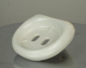 Piccolo porta sapone in ceramica vintage