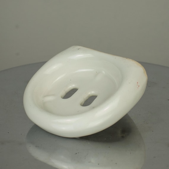 Small Vintage Ceramic Soap Holder