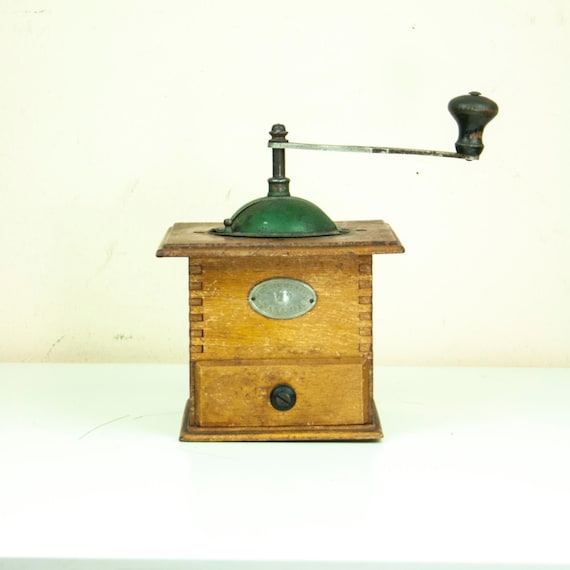 Vintage German Coffee Grinder, Geschmiedet Werk Coffee Grinder