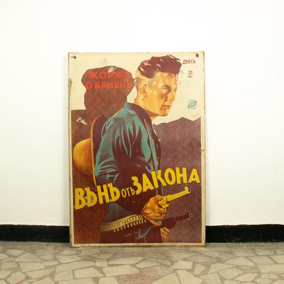 Vintage American Western Movie Poster "Lawless Valley" from 1938