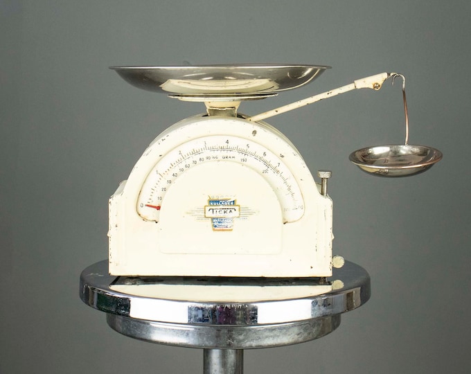 Vintage Swedish Ticka Karlssons Kitchen Scale with a Double Scale