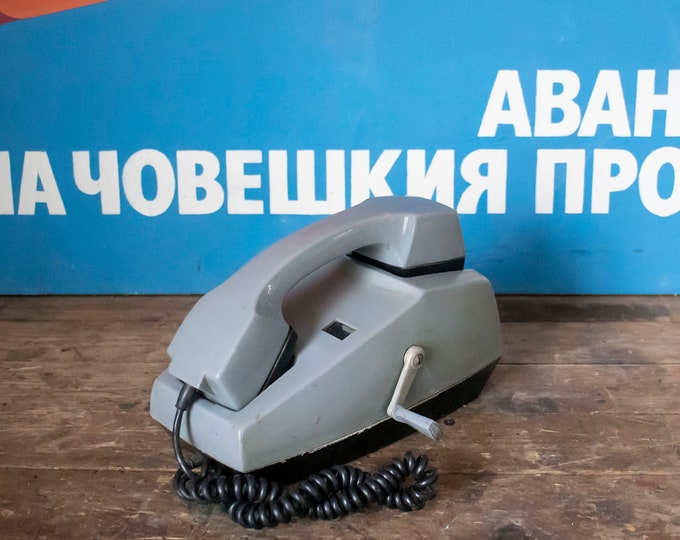 Vintage USSR No-rotary Wall Telephone 1960's