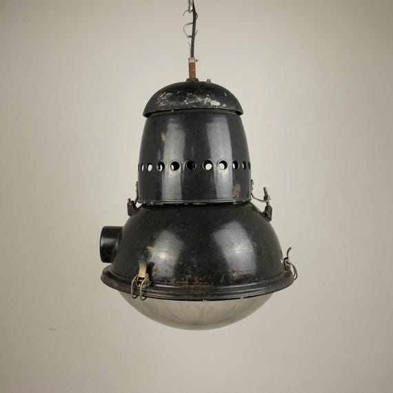 Large Vintage Hungarian Industrial Lamp