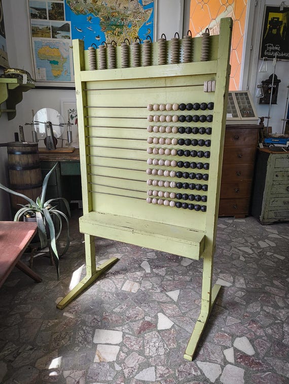 Giant Vintage Bulgarian School Abacus