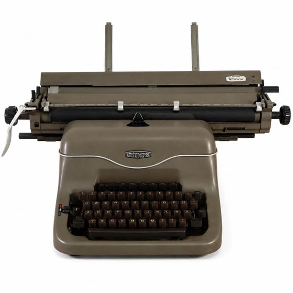 1950s Triumph 'Matura' Industrial Typewriter, Large German Typewriter