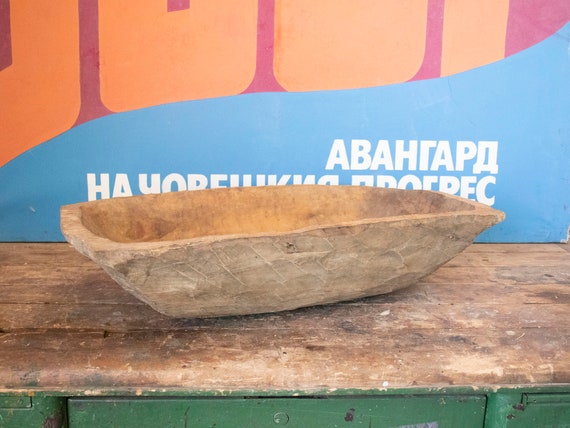 Wooden Farmhouse Dough Bowl