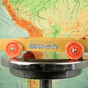 Vintage 1970er Jahre HABA Nachziehspielzeug aus Holz