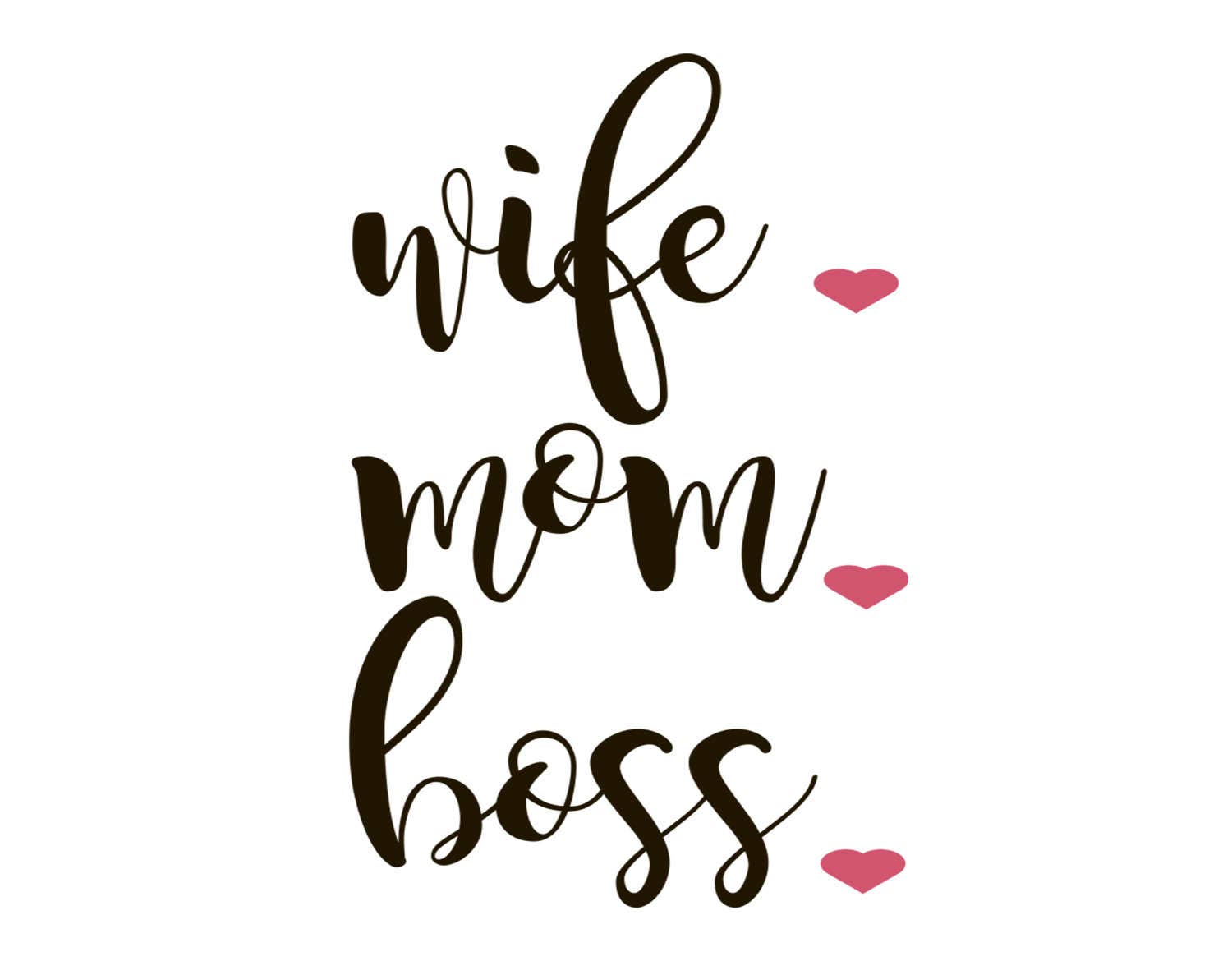 Wife Mom Boss Svg Mom Life Eps Dxf Png Momma Cutting File ...