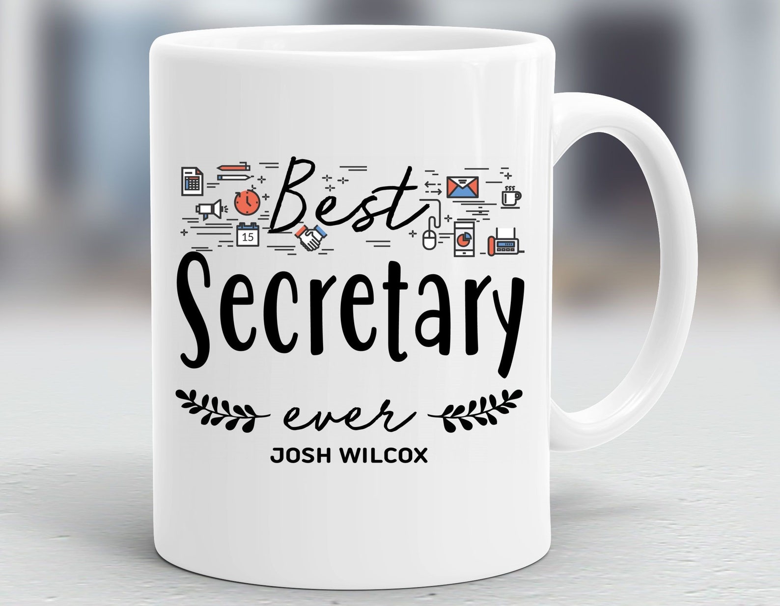 Personalized Secretary Mug Secretary Gift Gift Ideas for Etsy