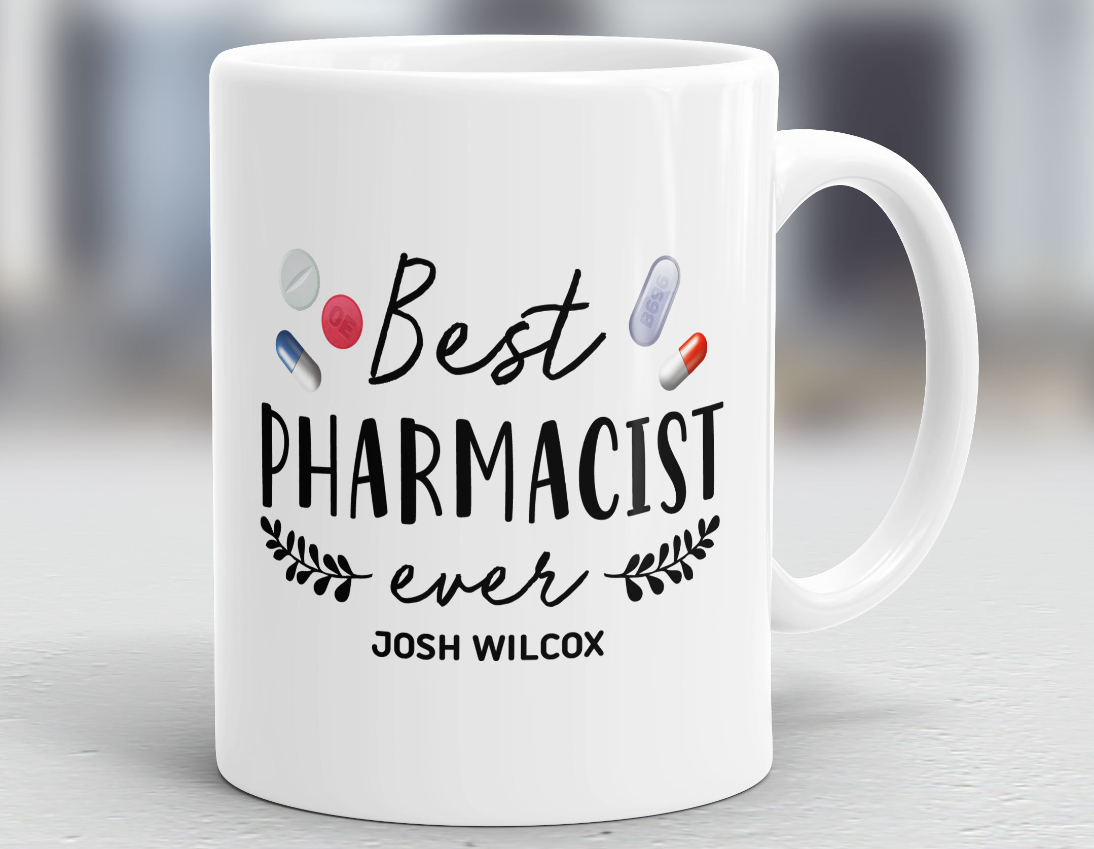 Custom Best Pharmacist Ever Mug Pharmacist Gift Ideas Gift Etsy