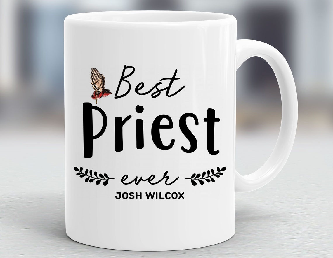 Personalized Priest Mug Priest Gift Gift Ideas for Priest Etsy