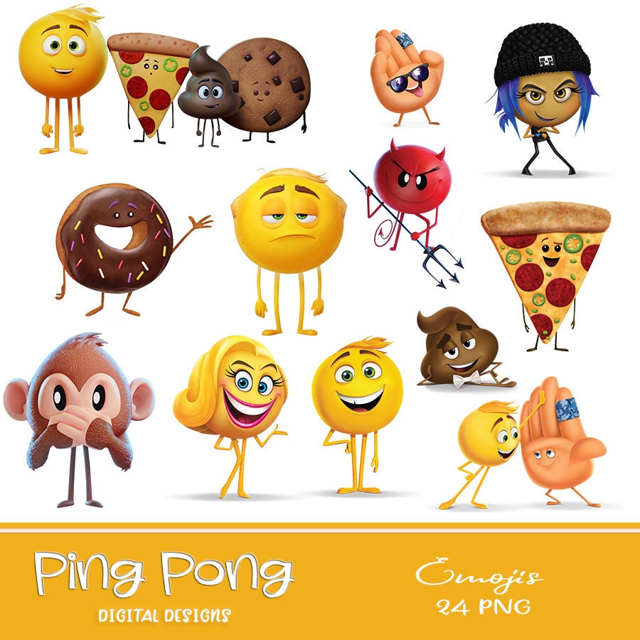 Emoji Png Digital Images - Etsy Ireland