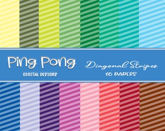 Diagonal Stripes Papers Digital images Digital scrapbooking