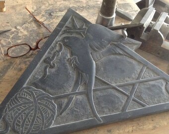 Stone pediment, backsplash, architect gift, gift for architect, stone sculpture