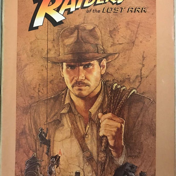 Raiders of the Lost Ark  - Official Album Magazine - Steven Spielberg - Harrison Ford - Karen Allen