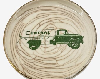 Central Butane Co Advertising 6.5 in Trinket Dish Serving Central Texas Vintage