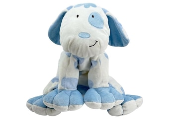 Kids Preferred Blue White Spot Puppy Dog Plush 10" Asthma Allergy Friendly 2005