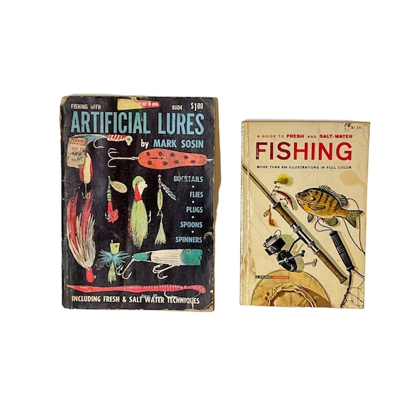 Fishing Artificial Lures 1969 Mark Sosin Fresh Salt-Water Fishing Guide 1965