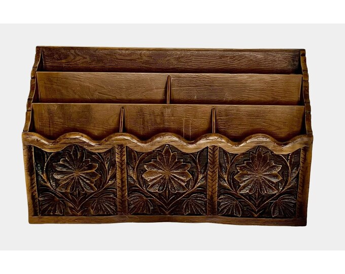 Vintage Desktop Letter Mail Organizer Lerner Melville L.I. New York