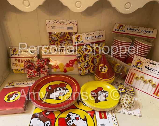 Bucee's Party Supplies, Tablecloths, Plates, Napkins, Balloons Etsy