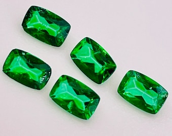 Azotic Topaz. Brilliant Green. Coated. 6.0 x 4.0 x 2.5 mm Sold Individually Loose Gemstone for Jewelry Making and Gift. Earth Mined.