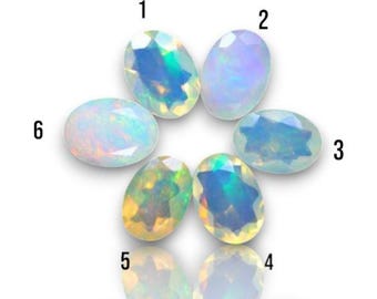 0.50 Carats Earth Mined Ethiopian Welo Opal Faceted. Untreated Genuine Opal. Perfect Birthstone for Making Jewellery. Oval Cut. 1 Piece