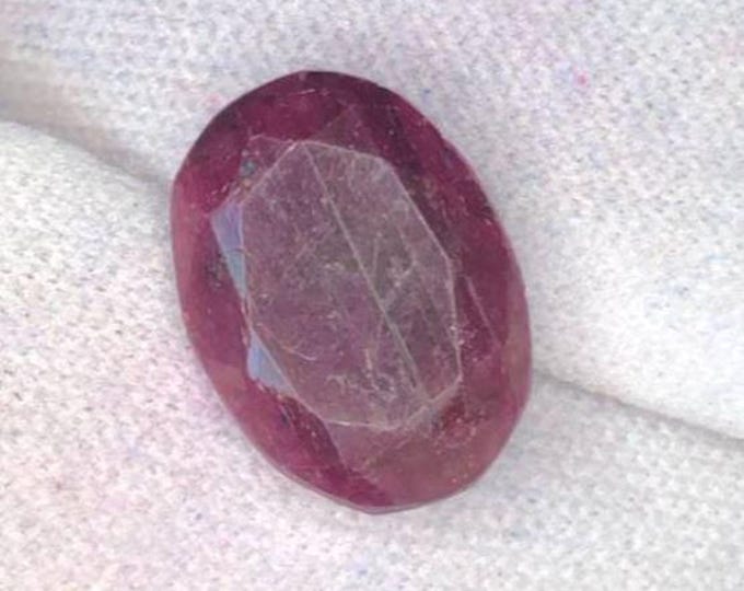 Ruby 10.40 Carat Oval Cut Natural Unheated Loose Gemstones. 14.6 x 10.5 x 5.9 mm. Birthstone Gift. Large Opaque Ruby. Genuine Mined.