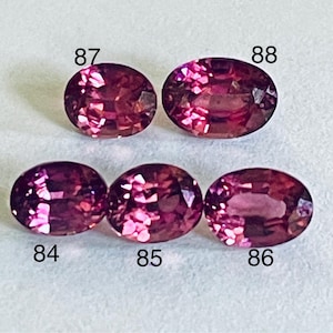 Natural Malaya Garnet, Pink Purple Oval Gemstone, Tanzania, Loose Faceted Stone