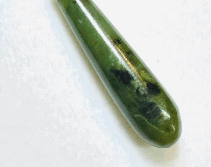 B.C Canadian Jade Gemstone for Necklace & Gifts. 9.65  Carat Total. Beautiful Green Pendant Stone. Created in B.C Canada. Fraser Valley.