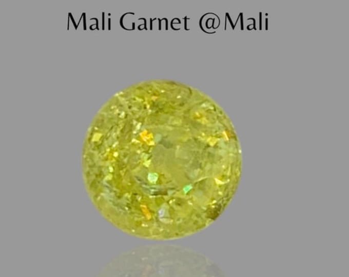 0.855 Ct Natural Mali Lovely Natural Yellow Garnet Round Cut 5.0 x 5.0 x 4.2mm Loose Gemstone for Jewellery Making and Gifts. Earth Mined #2