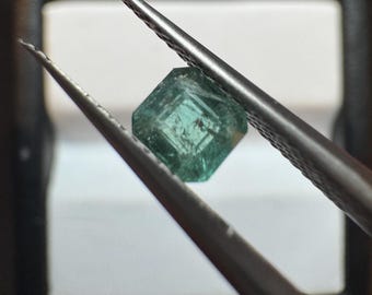 Mini 0.35 Carat Natural Tourmaline. Faceted Emerald Cut. Loose Gemstones for Jewelry. Included Grade. Natural Untreated. 4.3 x 4 x 3 mm.