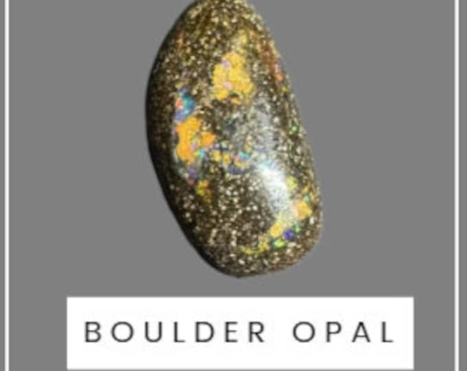 Earth Mined 5.50 Ct Natural Australian Boulder Polished Opal. Jewellery Supplies and Pendant Stones. 18.3 x 11 x 6.4 Carat. Untreated.