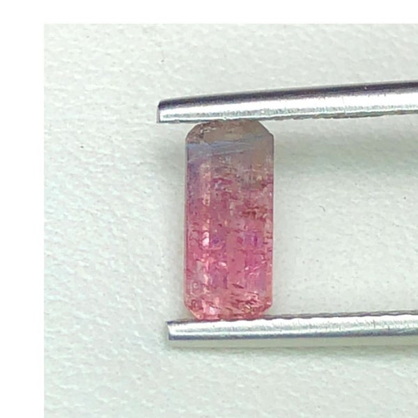 1.10 ct Bi Color Tourmaline. Loose Gemstones for Making Jewelry.  8.8 x 4.0 x 3.60mm. Untreated. Genuine Earth Mined. SI Grade. Birthstone.