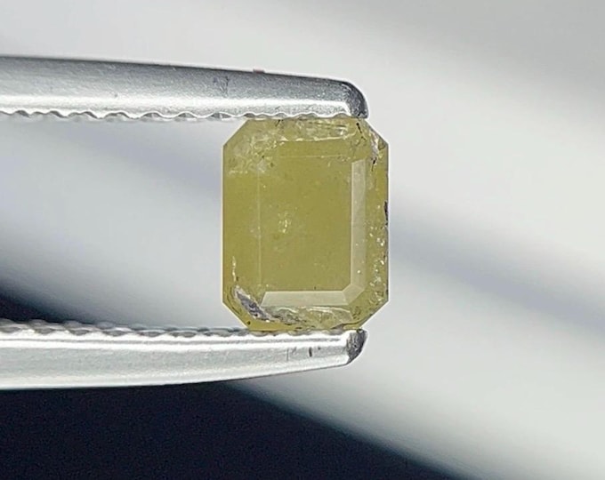 0.59 Carat Natural Diamond Green Grey Untreated Cushion Cut 5.31 x 4.16 x 2.63 mm For Jewelry Making and Gift. Earth Mined.