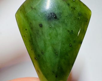 B.C Canadian Jade Gemstone for Necklace & Gifts. 44.15 Carat Total. Beautiful Green Pendant Stone. Created in B.C Canada. Fraser Valley.