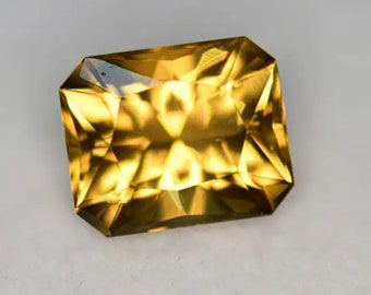 4.66 CARAT Precision Cut Natural Cognac Citrine Brazil 11.000 x 9.200 x 7.300mm Loose Gemstone for Jewelry Making and Gifts. Earth Mined.