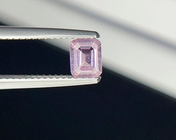 0.65 Carat Natural Soft Pink Sapphire Cushion Cut 5.550 x 4.480 x 2.350 mm Loose Gemstone for Jewelry Making and Gifts. Genuine Earth Mined.