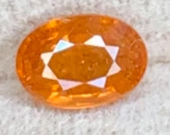 0.60 Carat Natural Spessartite Garnet Oval Shape 5.84 x 4.00 x 2.75 mm Untreated Loose Gemstone for Jewelry Making and Gifts Earth Mined.#2