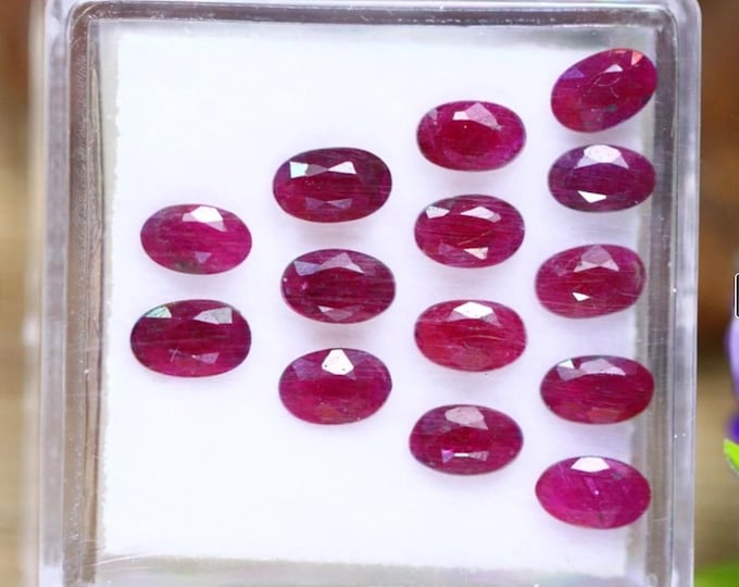 Natural Pigeon Blood Red Madagascar Oval Ruby VS 5.000 x 3.300 x 1.800 mm Approx Gemstones for Jewelry Making and Gifts. Sold Individually.
