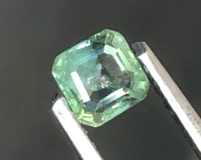 0.40 Carat Natural Tourmaline. Faceted Square Cut. Loose Gemstones for Jewelry. SI. Natural Untreated. 3 x 3 x 1.7 mm. Birthstone Gifts.