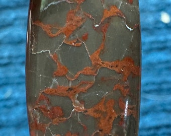 35.25 Carat Amazing Natural Brecciated Jasper. 39 x 17.5 x 5.2 mm. Loose Gemstone for Jewelry Making and Gifts. Earth Mined.