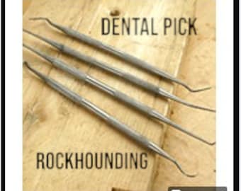 Dental Hygiene Instruments. Repurposed for Rock Hounding Fine Chisels. Precision Pocket Tool. Delicate Rock Chisel. Stainless Steel.