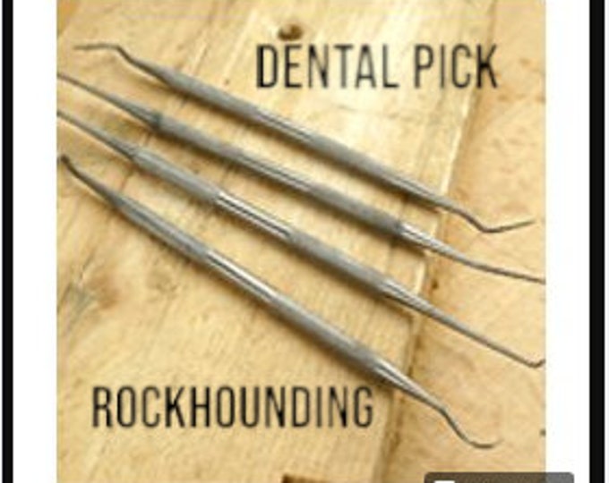 Dental Hygiene Instruments. Repurposed for Rock Hounding Fine Chisels. Precision Pocket Tool. Delicate Rock Chisel. Stainless Steel.