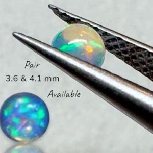 Cabochon Opale Welo D'Éthiopie - Blanc - 1,45 Carats - Ovale - Naturel Sans Traitement - Neuf