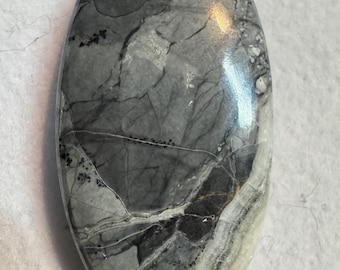 Malingo Jasper Gemstone Cabochons. Brown, Orange and White. Loose Gemstones for Making Jewellery. Oval Cabochon. Sold Individually.