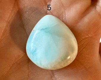Echte Abgebaute Natürliche Larimar Cabochon Edelsteine. Individuelle Lost Atlantis Steine. Schmuck Zubehör und Geschenke. Verschiedene Größen.