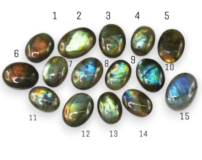Genuine Mined Amazing Flash Labradoroite Cabochon. Healing Stone. Individual Loose Gemstones for Making Jewellery. Loose Gemstones.
